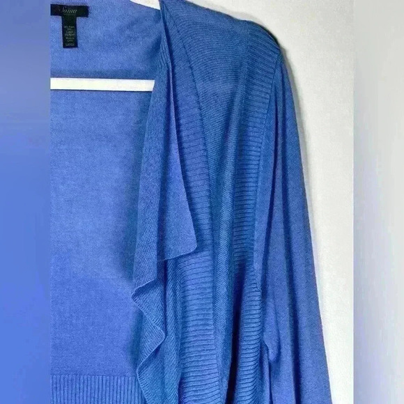 Soma Open Front Soft Lightweight Sweater Loungewear Ruffle Women’s Size Large - Picture 7 of 8